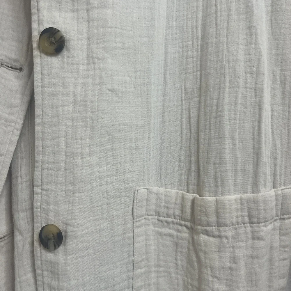 a.n.a A New Approach Cream Lightweight Blazer Jacket L - Picture 8 of 12